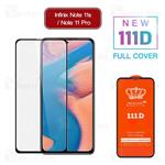 محافظ صفحه شیشه ای تمام صفحه تمام چسب اینفینیکس Infinix Note 11s / Note 11 Pro 111D Glass...