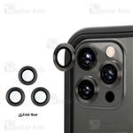 پک 3تایی محافظ لنز فلزی دوربین آیفون iPhone 13 Pro / iPhone 13 Pro Max Metal Ring Lens Protector...