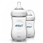 شیشه شیر نچرال 260 میل 2 عددی فلیپس اونت Philips Avent