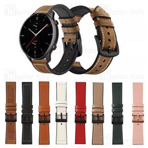 بند چرمی ساعت هوشمند شیائومی Xiaomi Amazfit GTR 2 / GTR 47mm / GTR 2e Leather Strap...