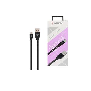 کابل USB به Type-Cیسیدو YESIDO CA17 طول 30سانتیمتر 2.4 آمپر