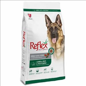 غذای خشک سگ بالغ رفلکس طعم بره ،برنج و سبزیجات 15 کیلوگرم + ارسال رایگان