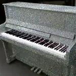 پیانو دیجیتال طرح آکوستیک نقره ای کریستال یاماها YAMAHA مدل 101 آکبند