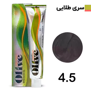 رنگ مو الیو قهوه ای طلایی متوسط olive شماره 4.5 