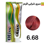 رنگ مو الیو بلوند تیتانی olive شماره 6.68