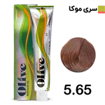 رنگ مو الیو قهوه ای روشن تنباکویی olive شماره 5.65