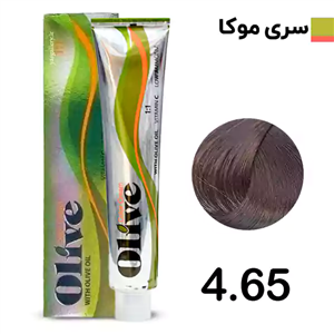 رنگ مو الیو قهوه ای متوسط تنباکویی olive شماره 4.65 