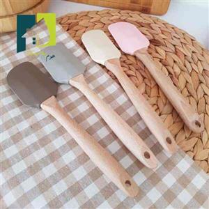 لیسک سیلیکونی دسته چوبی sun cook 