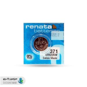 باتری ساعت اکسید نقره 371 مدل SR920SW ظرفیت 35mAh ولتاژ 1.55v ساخت سوئیس رناتا