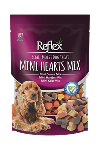 تشویقی سگ رفلکس مدل mini hearts mix وزن 150 گرمی 