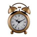 ساعت رومیزی فلزی لوتوس، ساعت رومیزی دکوری شیک مدل زنگوله ای | کد BS-800 آنتیک