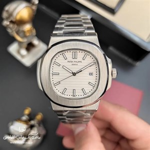 ساعت مچی مردانه پتک فیلیپ مدل ناتیلوس کد 8058 سیلور صفحه سرمه ای