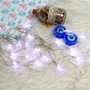 ریسه طرح ماه و ستاره و گل مهتابی ۵ متری