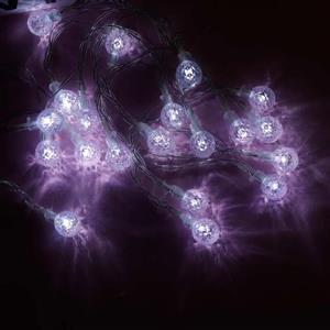 ریسه طرح لامپ کوچک باتری خور دوتایی مهتابی ۲٫۵ متری