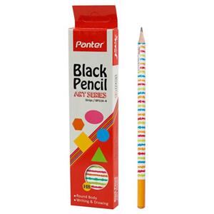 مداد مشکی پنتر Panter Strips/BP114-4 بسته ۱۲ عددی