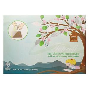 جلد کتاب چسبی طرح دار Toproll 36*50cm بسته ۱۰ عددی
