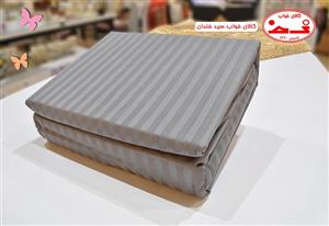 سرویس ملحفه کاوردار کنون دو نفره چهار تکه خاکستری