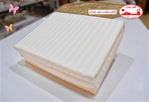 سرویس ملحفه کاوردار کنون دو نفره چهار تکه سفید