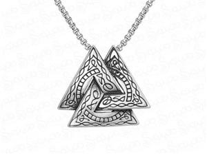 گردنبند مردانه نماد مثلث وایکینگ 14140