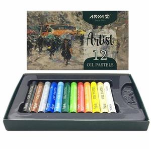 مداد شمعی ۱۲ رنگ آریا Arya Artist 2601
