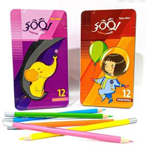 مداد رنگی ۱۲ رنگ لوکی Looky Coloring World