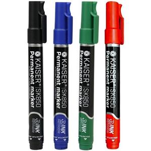 ماژیک معمولی کایزر نوک تخت Kaiser SK850 بسته ۱۲ عددی