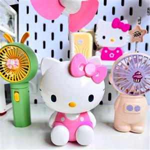 پنکه دستی فانتزی طرح Hello Kitty