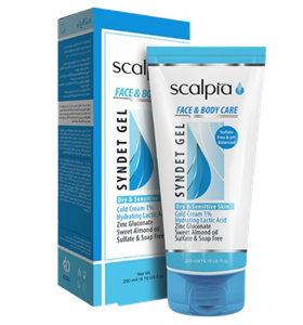 سیندت پوست خشک اسکالپیا 200میلی لیتر  syndet gel scalpia dry and sensitive skin 200ml