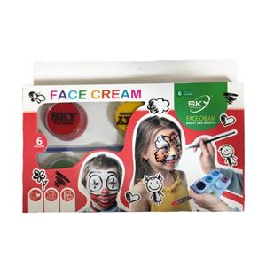 رنگ گریم صورت اسکای کد S-5606 مجموعه 6 عددی