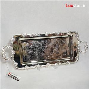 سینی رولت خوری نقره ای ایران کادو مدل 107s