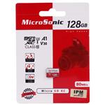 رم میکرو ۱۲۸ گیگ میکروسونیک MicroSonic 533X A1 V30 U3 C10 80MB/s