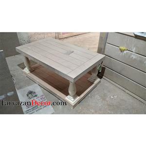 میز جلو مبلی خام فریازان دکور مدل