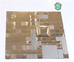کاشی بین کابینتی استیل نقره ای کد Aj4003