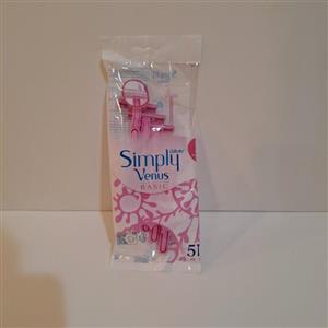 خود تراش ژیلت مدل simply venus بسته 5 عددی