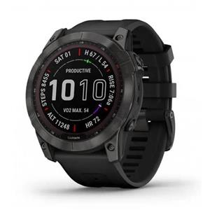 ساعت مچی ورزشی مدل Garmin - Fenix 7X Sapphire Solar Carbon Gray DLC Titanium