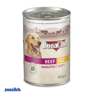 کنسرو سگ بوناسیبو طعم گوشت – Bonacibo Beef Canned Dog Food