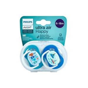 پستانک فیلیپس اونت سیلیکونی نوزاد دوتایی 6-18 ماه Philips avent