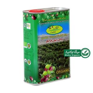 روغن زیتون 1 لیتری مزرعه فدک (فرابکر ارگانیک) – قوطی فلزی