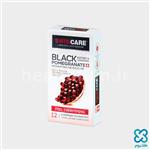 کاندوم خاردار و تنگ کننده سوئیس کر Swisscare Black Pomegranate بسته ۱۲ عددی