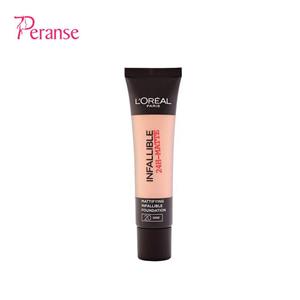 کرم پودر سری Infaillible 24H Matte مدل Golden Beige شماره 24 حجم 30 میلی‌ لیتر لورآل 