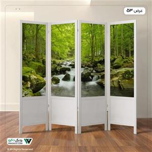 پاراوان چاپی طبیعت سبز کد 5052