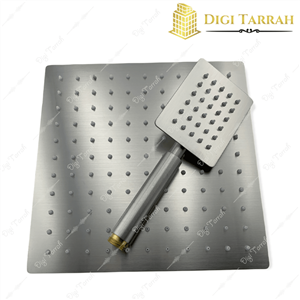 سردوش چهارگوش استیل مات ۲۵ سانت