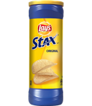 چیپس lays stax طعم ساده ۱۵۵ گرم