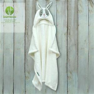 پتو دورپیچ کلاهدار طرح خرگوش سفید