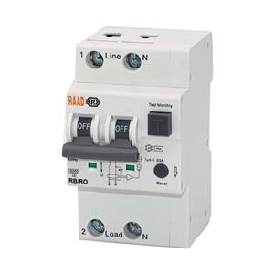 کلید محافظ جان ترکیبی 2 پل 10 آمپر RB-RO-2PC10-6KA رعد