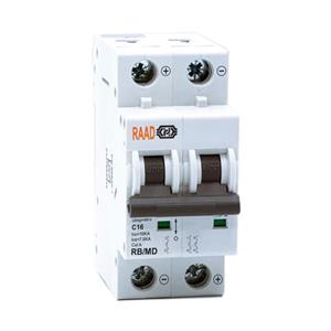 کلید مینیاتوری 2 پل 16 آمپر RB-MD-2P-C16-6kA رعد