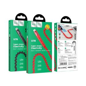 کابل تبدیل USB به لایتنینگ هوکو مدل U78 طول 1.2 متر