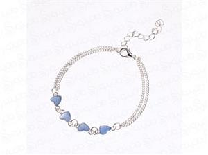 دستبند زنانه شبتاب طرح قلب 14276