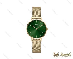 ساعت دنیل ولینگتون زنانه طلایی صفحه سبز Daniel-3920-28-L