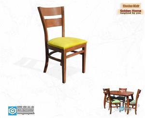 صندلی چوب راش دو تیره پهن